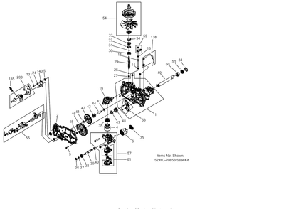 Transmission (Rh) Diagram and Parts List for RZT-S50KH (17ARCBDQ056)(2017) Cub Cadet Lawn Tractor